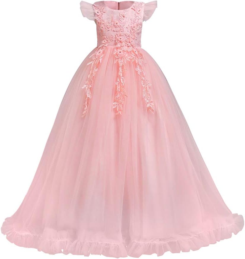 Flower Girls Maxi Dress for Weddings and Special Occasions
