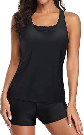 Holipick 3 Piece Tankini Swimsuits for Women with Tummy Control