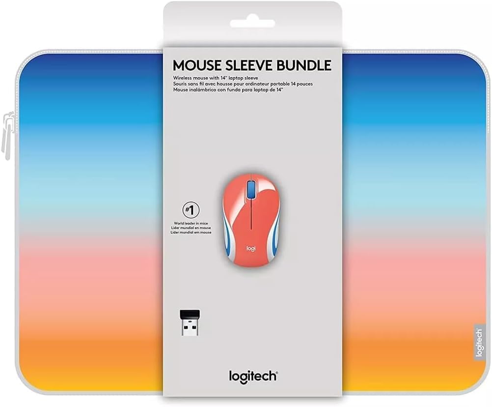 Logitech Wireless Mini Mouse Bundle - Blue Sunset