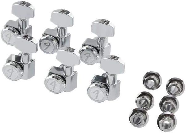 Fender Left-Handed Deluxe Locking Tuners - Precise Chrome