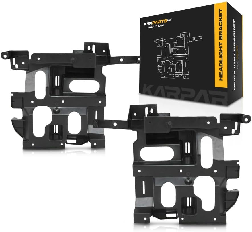 For Chevy Silverado Headlight Bracket Set 2003 2006 Driver Passenger