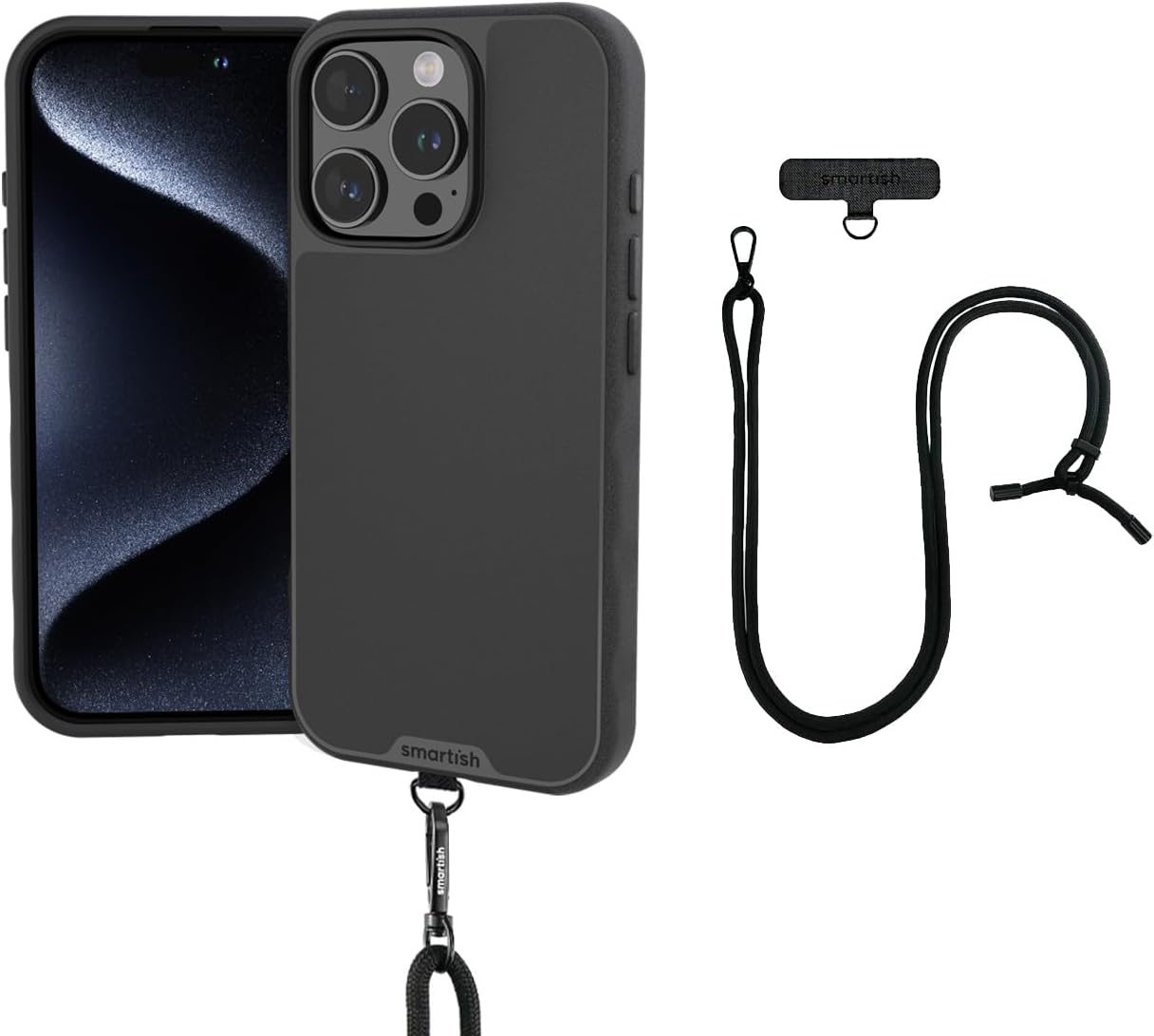 Smartish iPhone 16 Pro MagSafe Case with Crossbody Lanyard Strap
