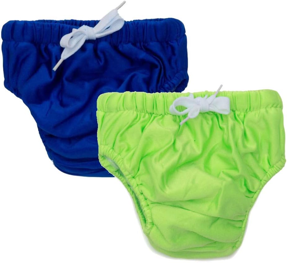 Reusable Swim Diapers, Lightweight Unisex Pants, Pack of 2 - 32-40 lbs, 2-3T