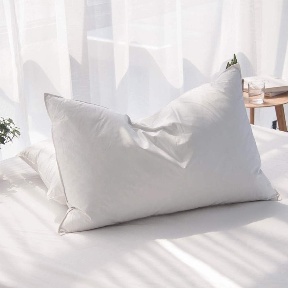 Luxury Feathers Down Pillows King Size Set of 2 for Comfort