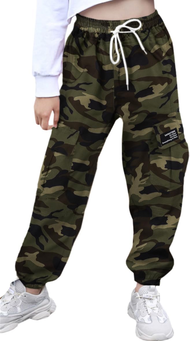 SANGTREE Girls & Womens Drawstring Cargo Jogger Pants Review