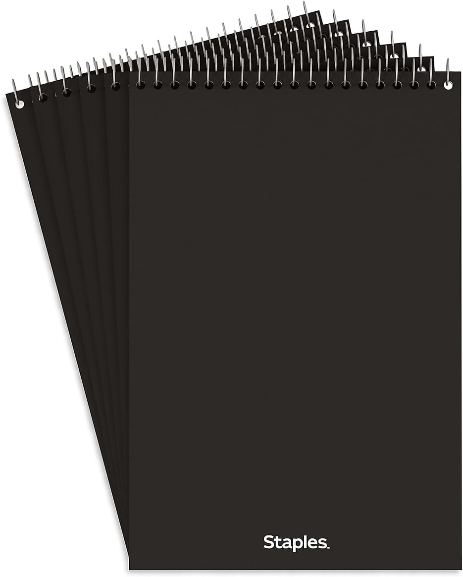 STAPLES Steno Pads for Note Taking and Shorthand Applications