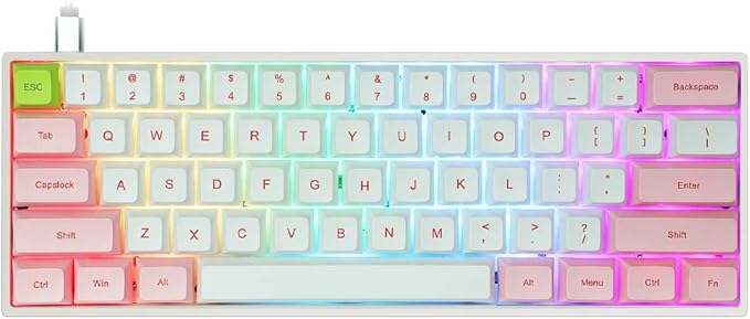 YUNZII SK61 Pink Hotswap Mechanical Gaming Keyboard Review