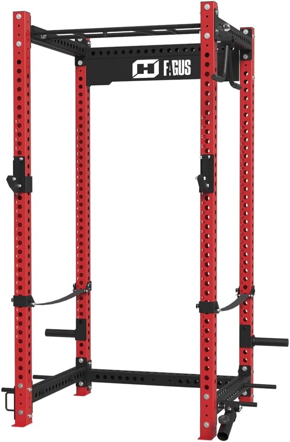 Commercial Power Cage with 2400lbs Weight Capacity & Attachment Set