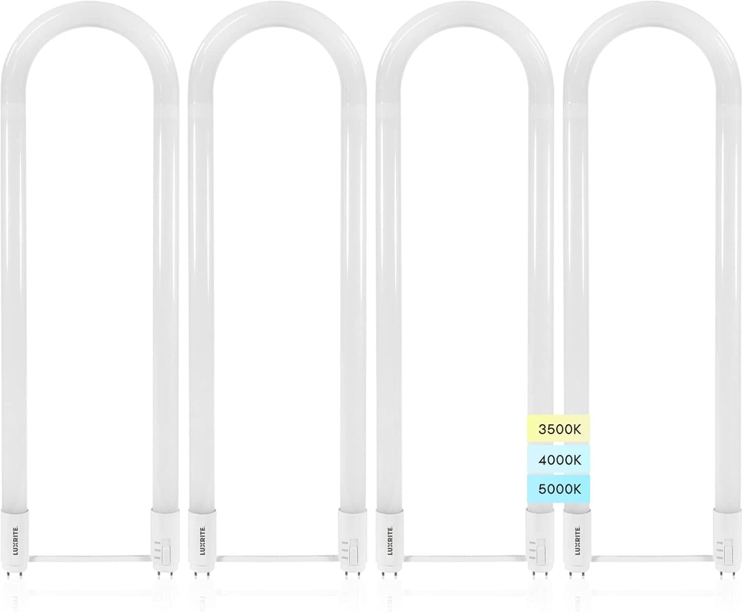 Luxrite U Bend LED Tube Light - Versatile 3 Color Options