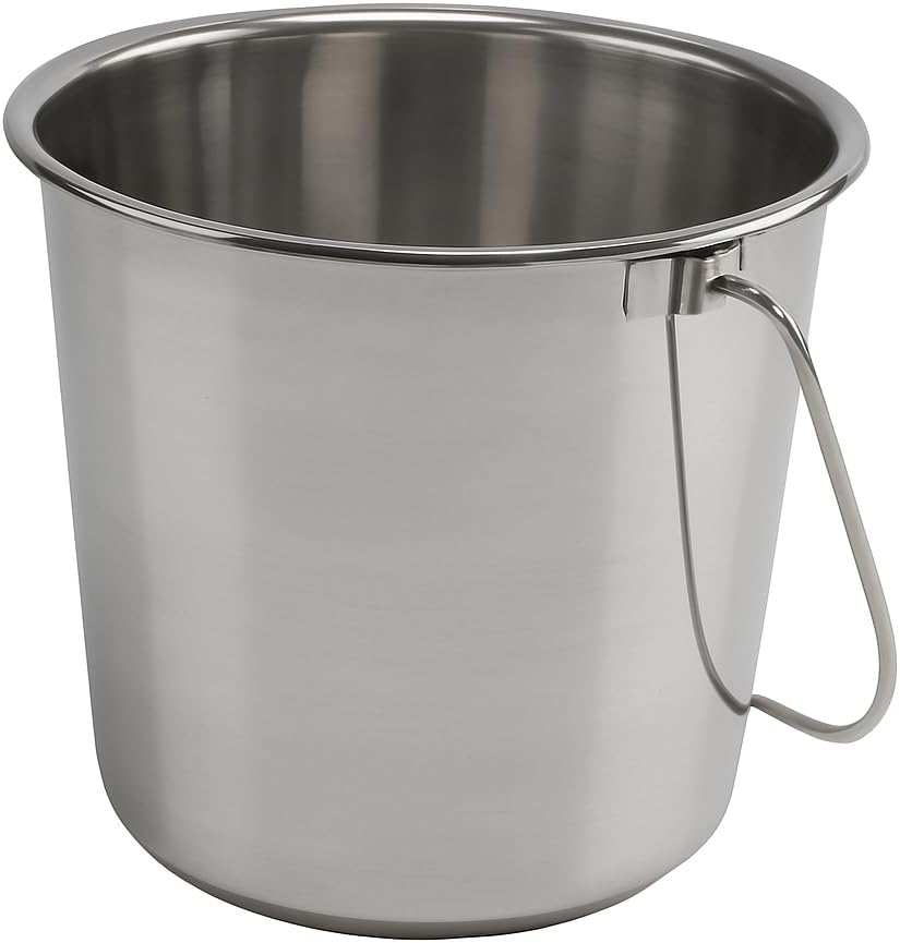 Grip Stainless Steel Bucket for Pets, Cleaning, and More