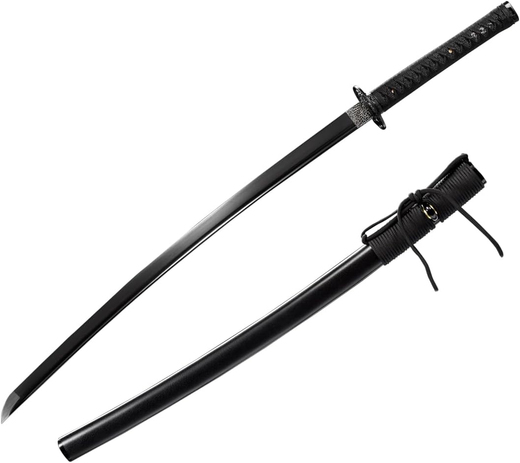 Black Samurai Japanese Sword Katana - Hand-Forged Quality Blade