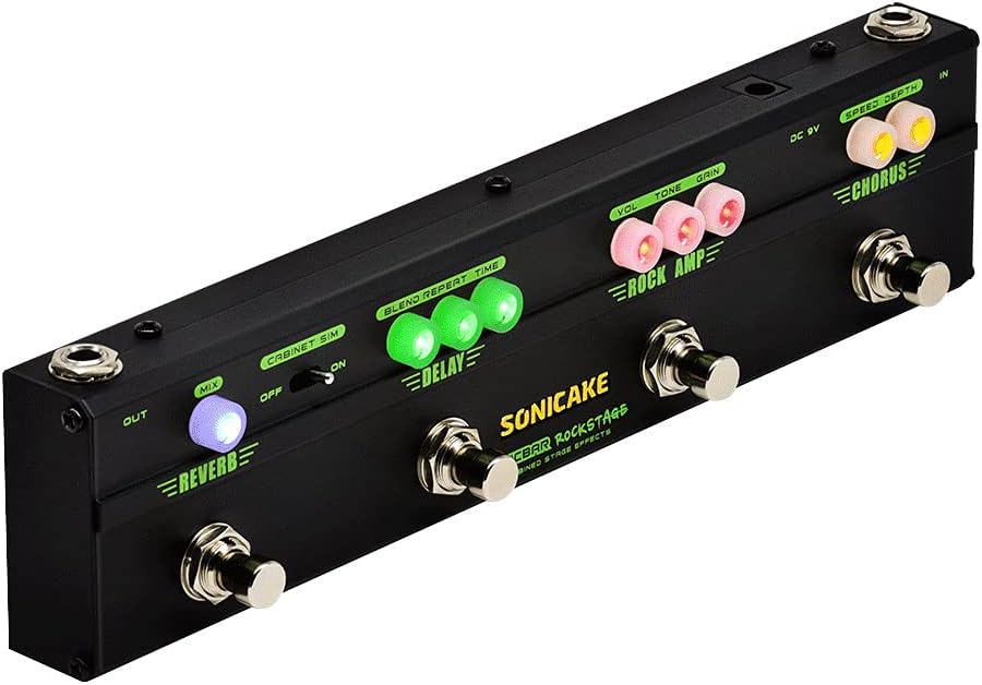 SONICAKE Guitar Multi Effect Pedal for Classic Rock Tones