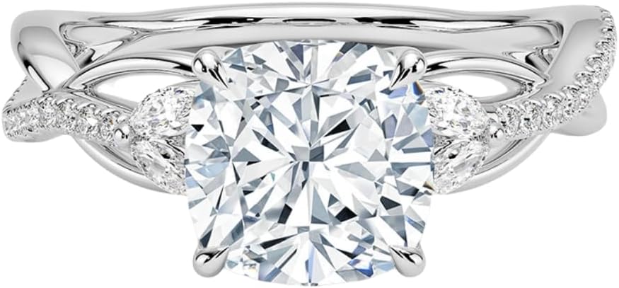 1-3 CT Moissanite Engagement Ring for Timeless Love