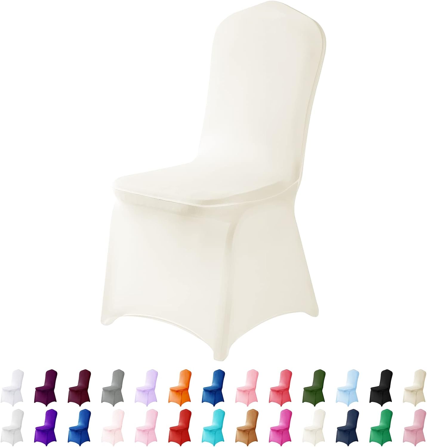 Spandex Chair Covers 12PCS Washable Protector for Events and Home