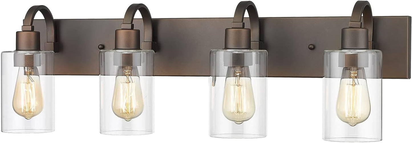 Emliviar 4-Light Bathroom Vanity Light for Farmhouse Style