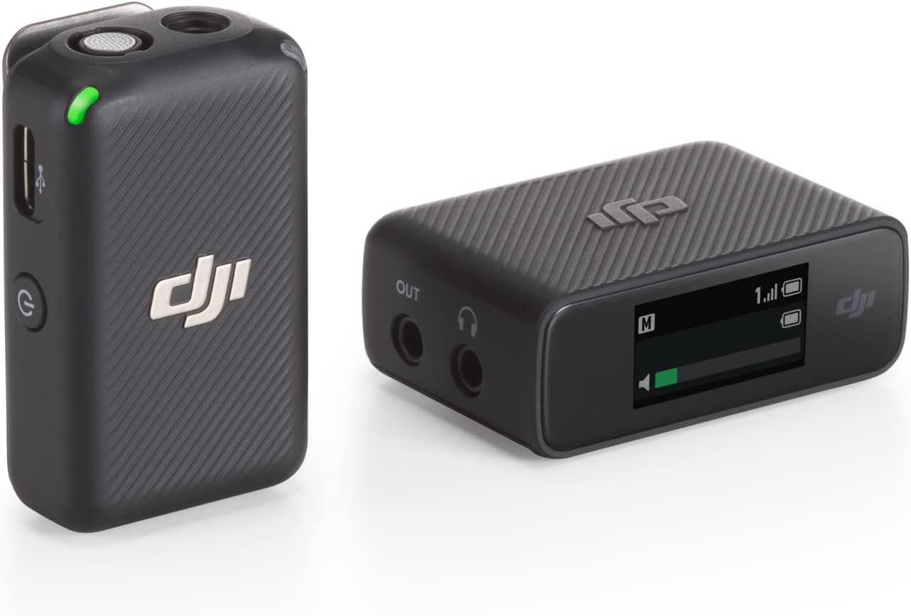 DJI Mic Wireless Lavalier Microphone for Vlogging and Streaming
