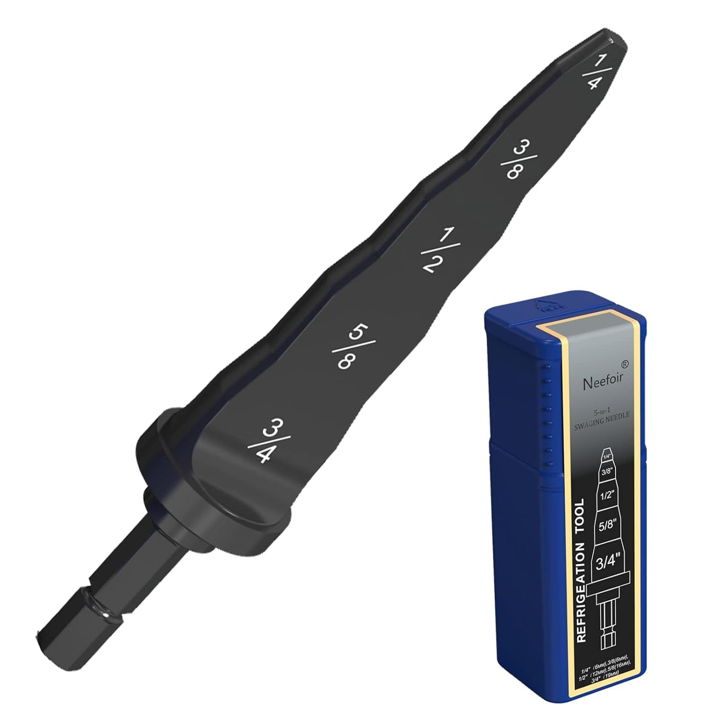 Neefoir 5-in-1 HVAC Swage Tool for Easy Copper Tube Expanding