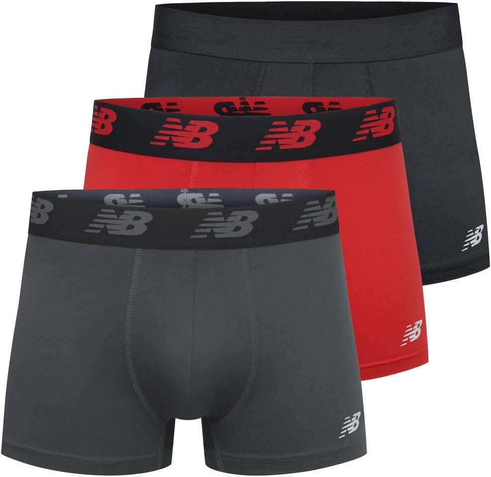 New Balance Men's Premium Trunks - 3 Pack Comfort
