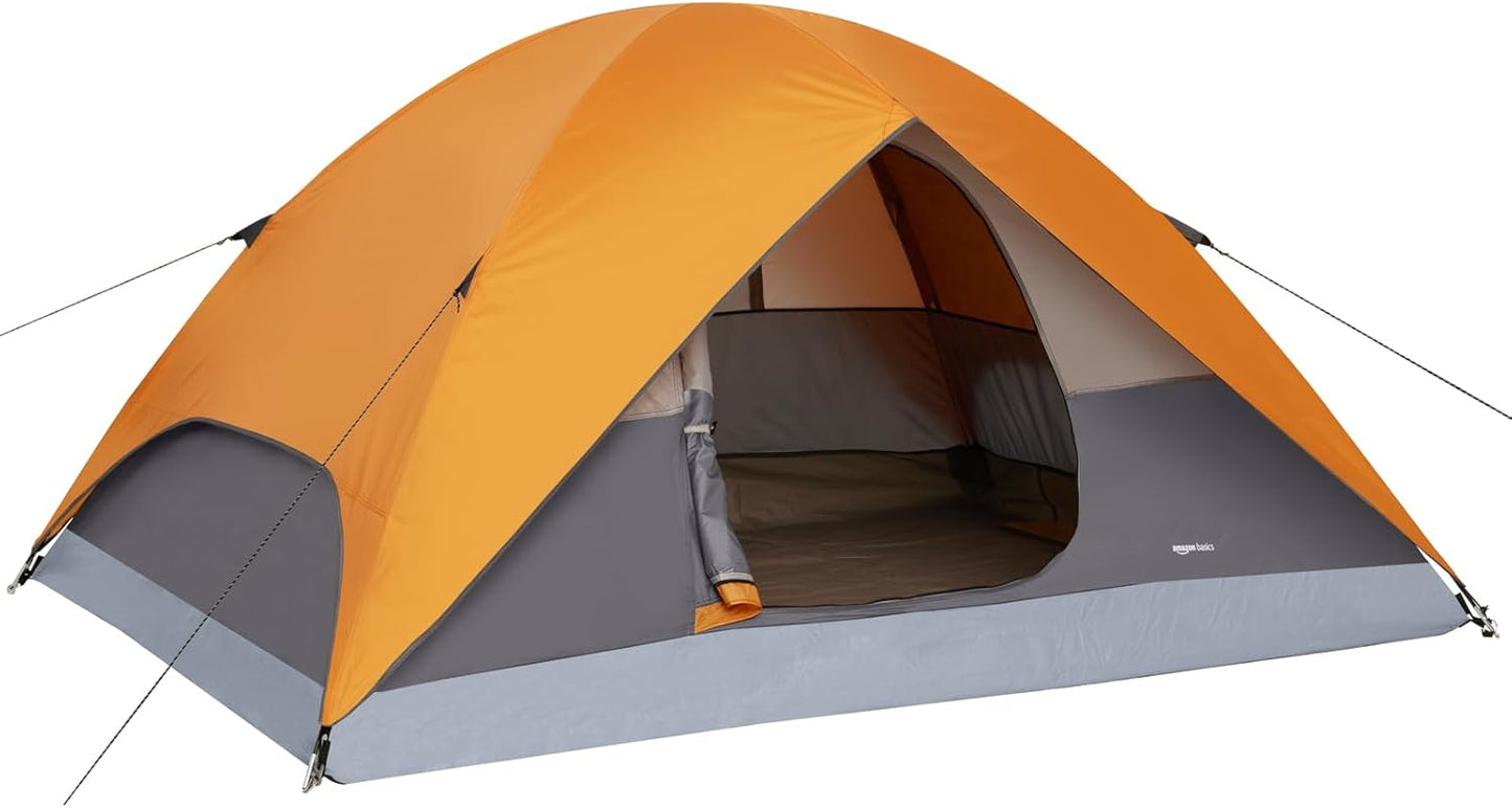 3-Season Dome Camping Tent for 2 Adults with Rainfly Design
