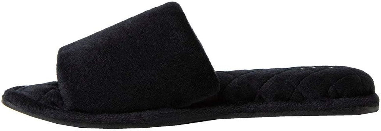 Dearfoams Women's Beatrice Velour Slide Slipper for Comfort
