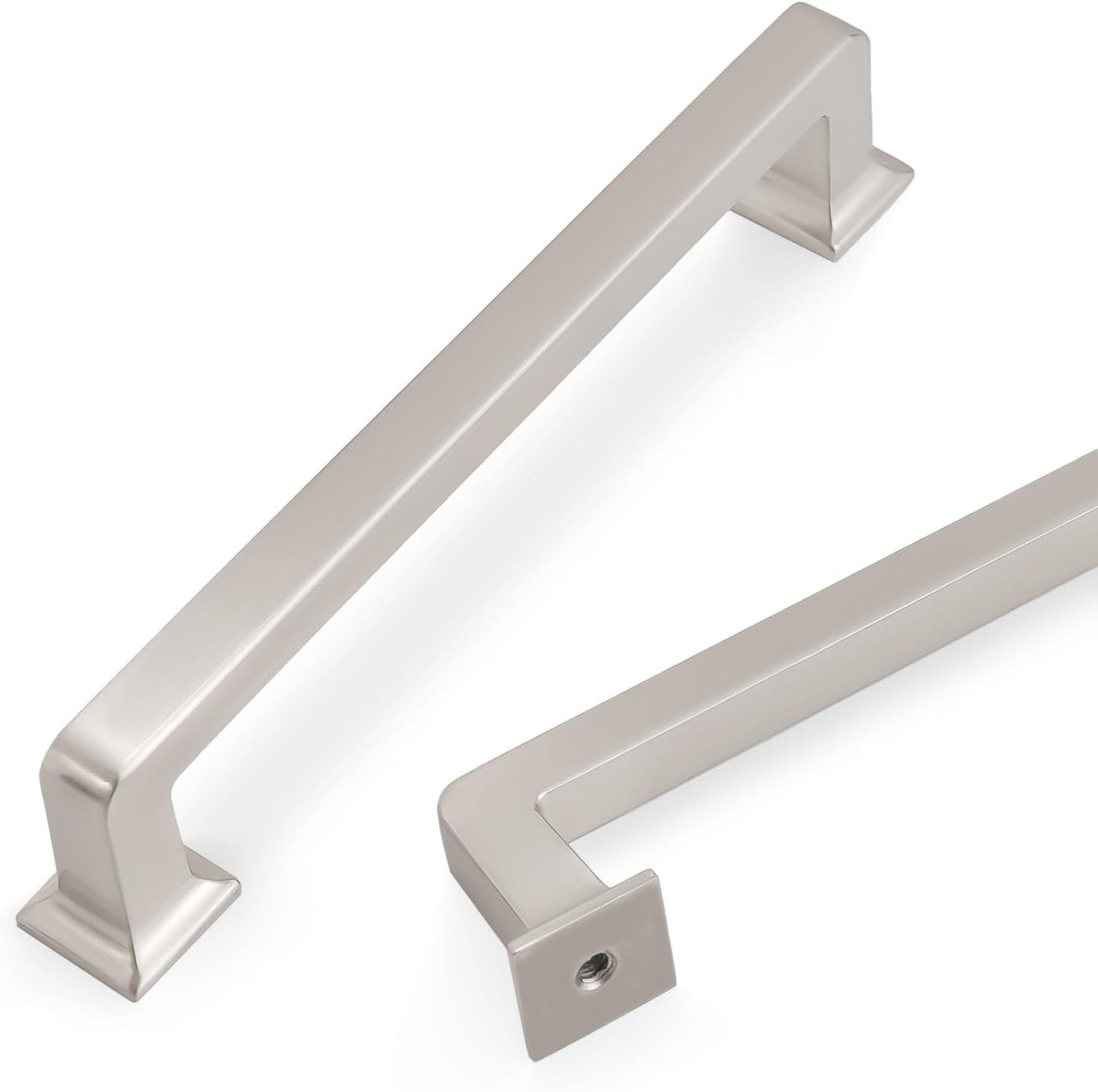 Brushed Satin Nickel Cabinet Handles for Kitchen and Furniture
