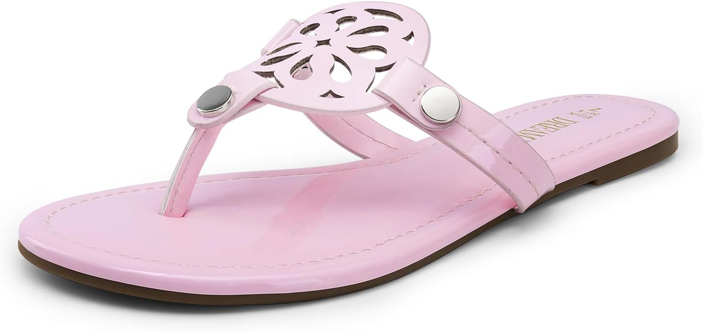 DREAM PAIRS Women's Comfortable Flip Flops for Summer Fun