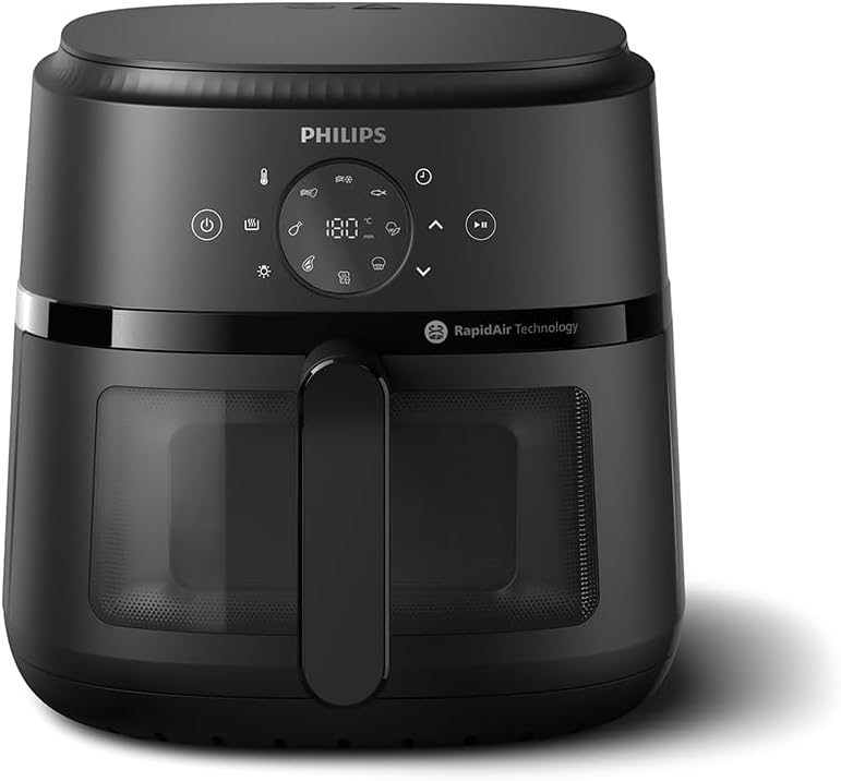 Philips 13-in-1 Air Fryer: 6.6 Quarts, Cooking Window, Compact Design