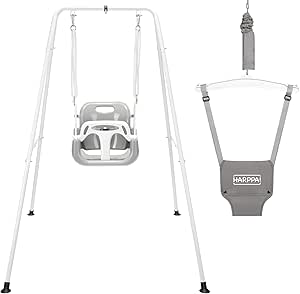 2 in 1 Toddler Swing Set for Indoor and Outdoor Fun