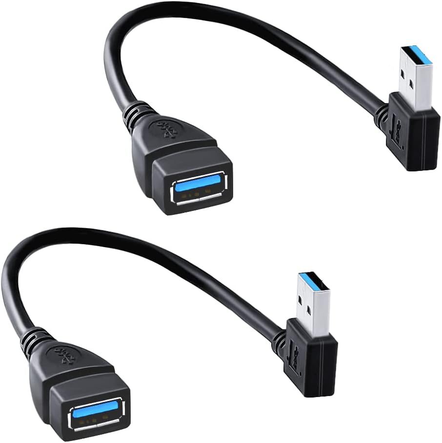 Oxsubor SuperSpeed USB 3.0 Extension Cable Set - Flexible Angles for Fast Data Transfer