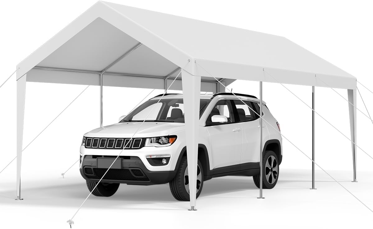 VEVOR Carport 10 x 20 FT Heavy Duty Outdoor Canopy Shelter