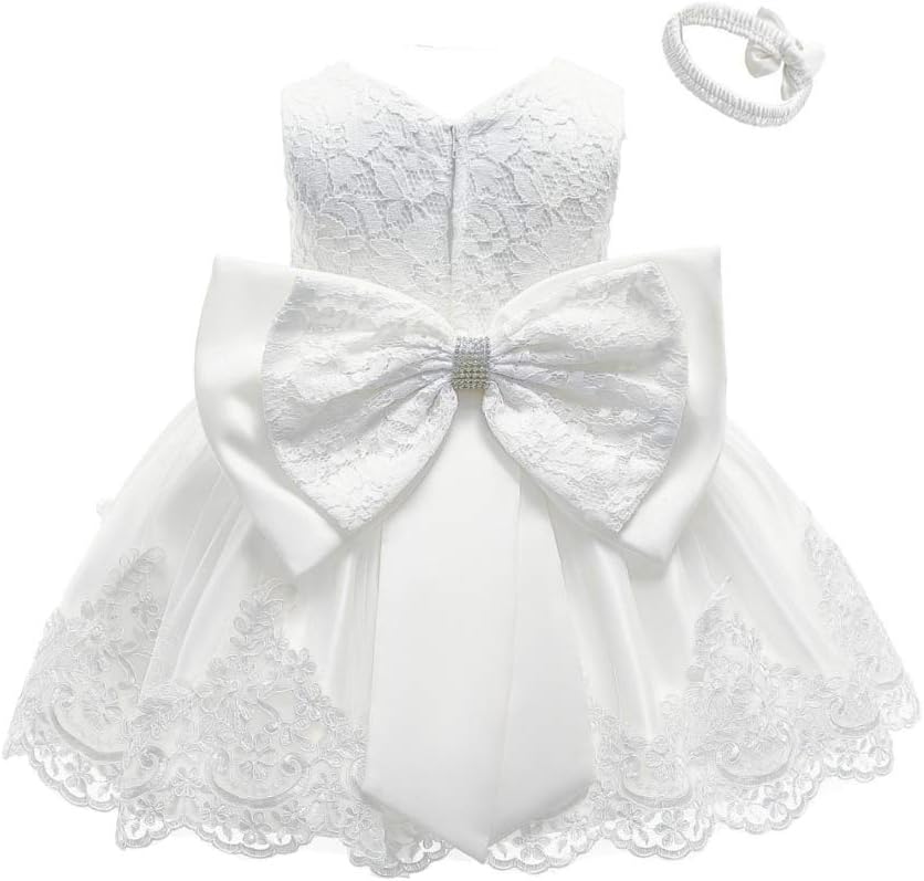 0-6T Toddler Baby Girl Embroidered Tutu Ball Gown Lace Dresses