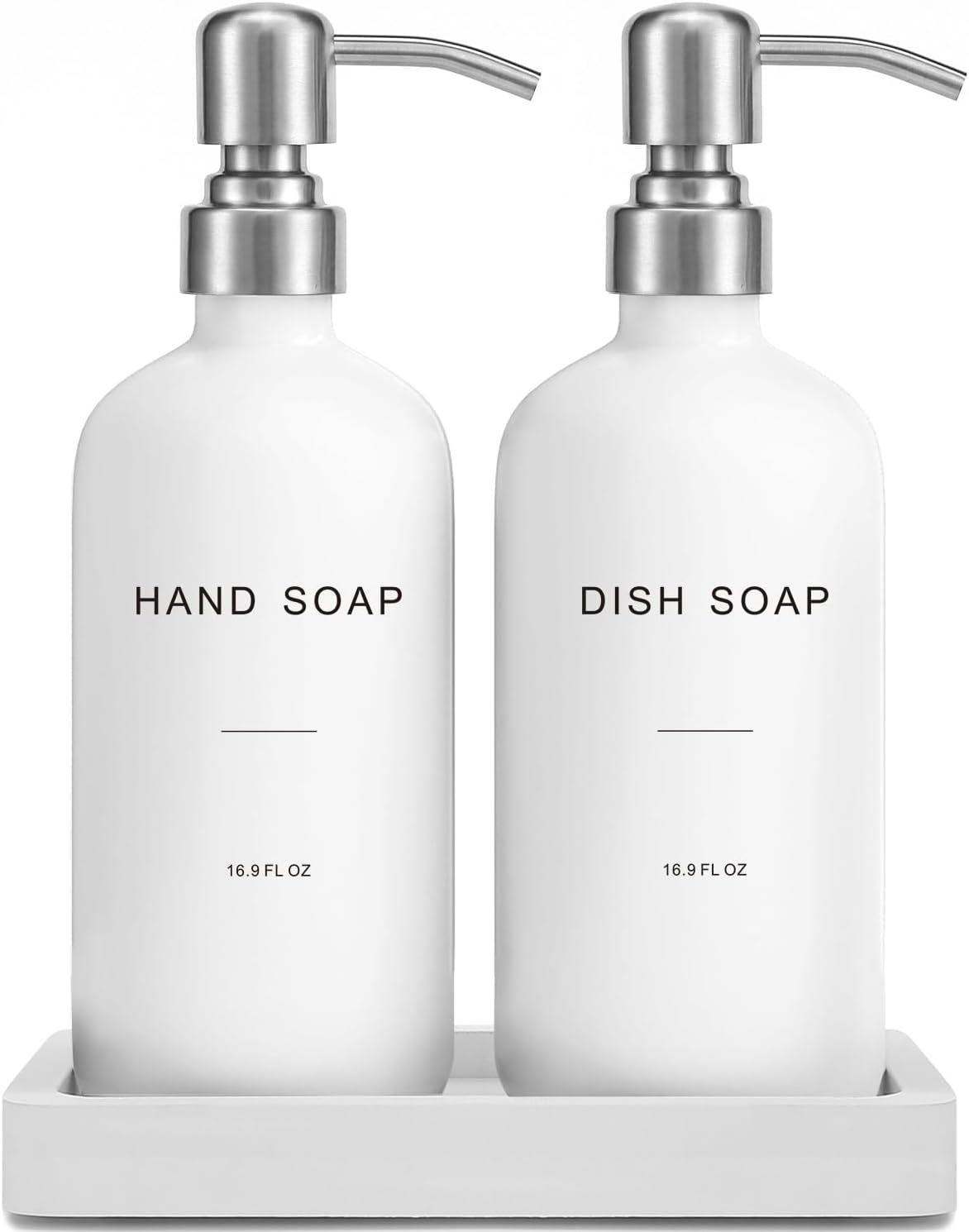 White Soap Dispenser for Kitchen Sink by Prus Waso