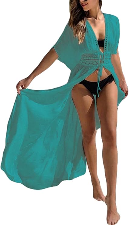 Bsubseach Women's Long Beach Kimono Cardigan for Swimsuits