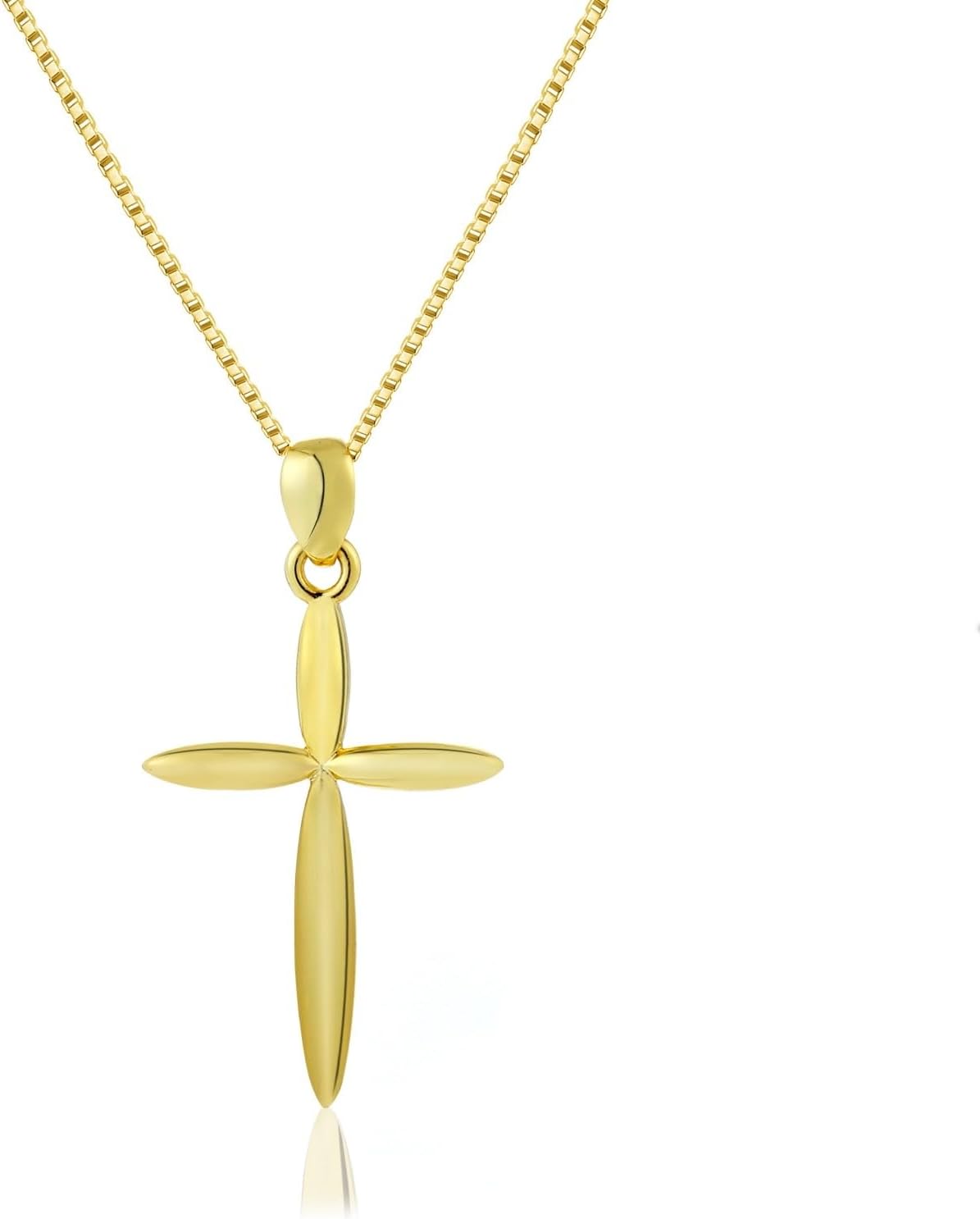 Delicate Sterling Silver Cross Necklace for Women - 925 Jewelry