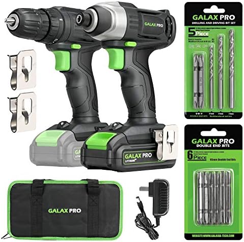 Powerful GALAX PRO Cordless Drill and Impact Driver Kit