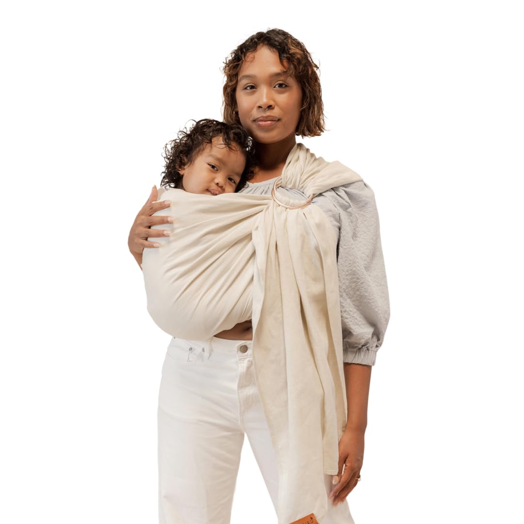 WildBird Ring Sling Baby Carrier | Natural European Linen | Versatile & Adjustable
