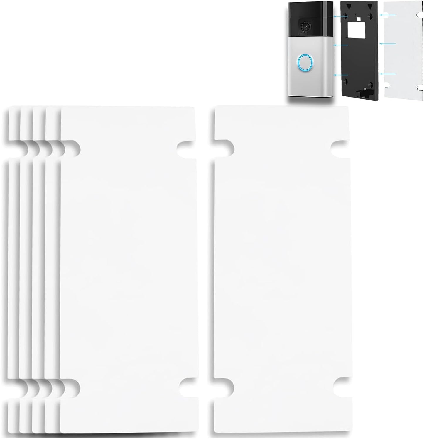 No Drill Ring Doorbell Mount Tape 6-Pack by VVHOOY