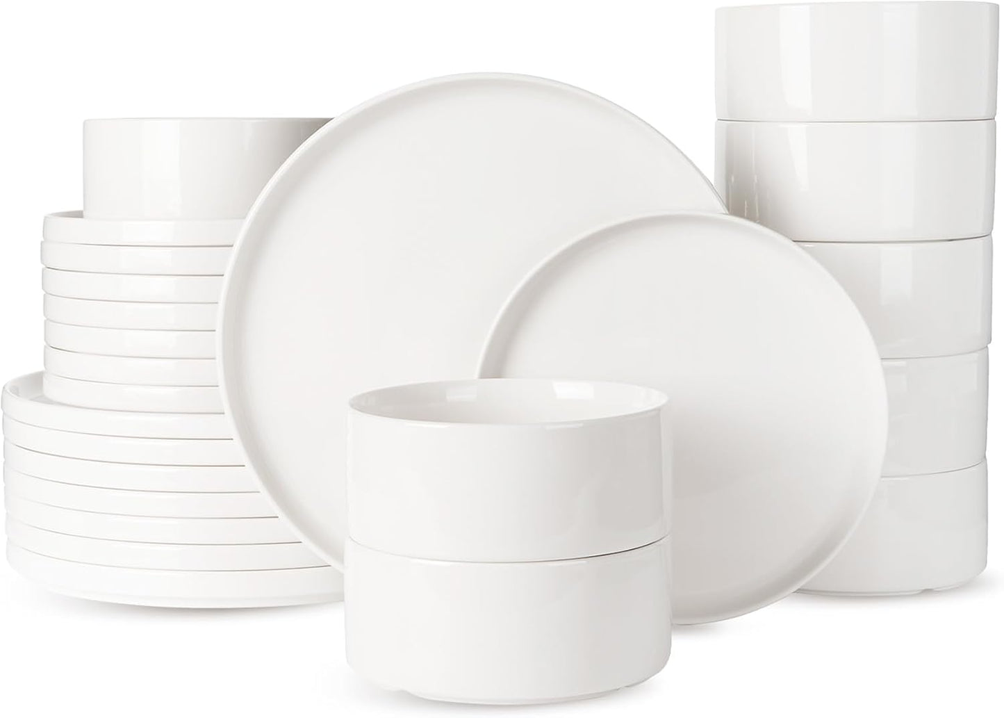 Famiware 24-Piece Dinnerware Set for Modern Dining Experience