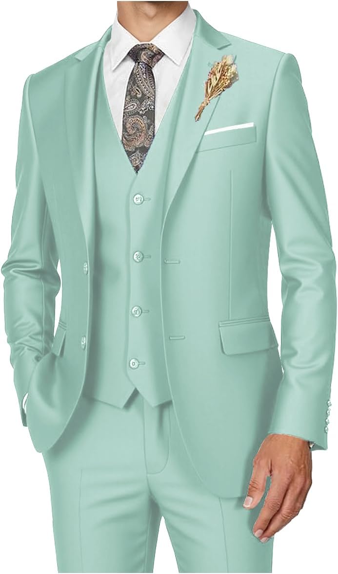 Men's Slim Fit 3 Piece Tuxedo Suit Set for Every Occasion