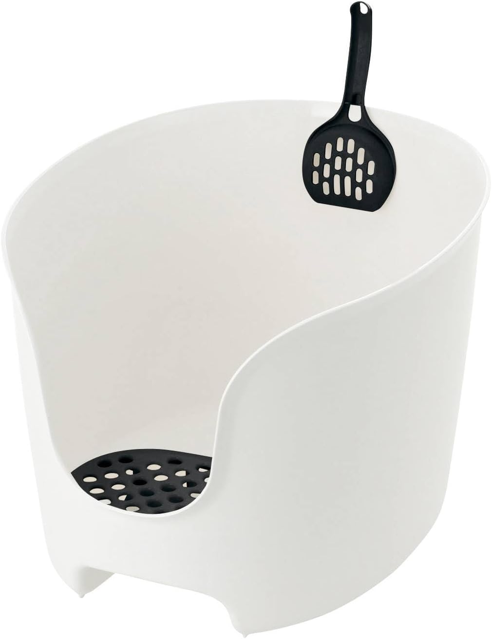 Richell PAW TRAX High Wall Cat Litter Box for Easy Cleanup