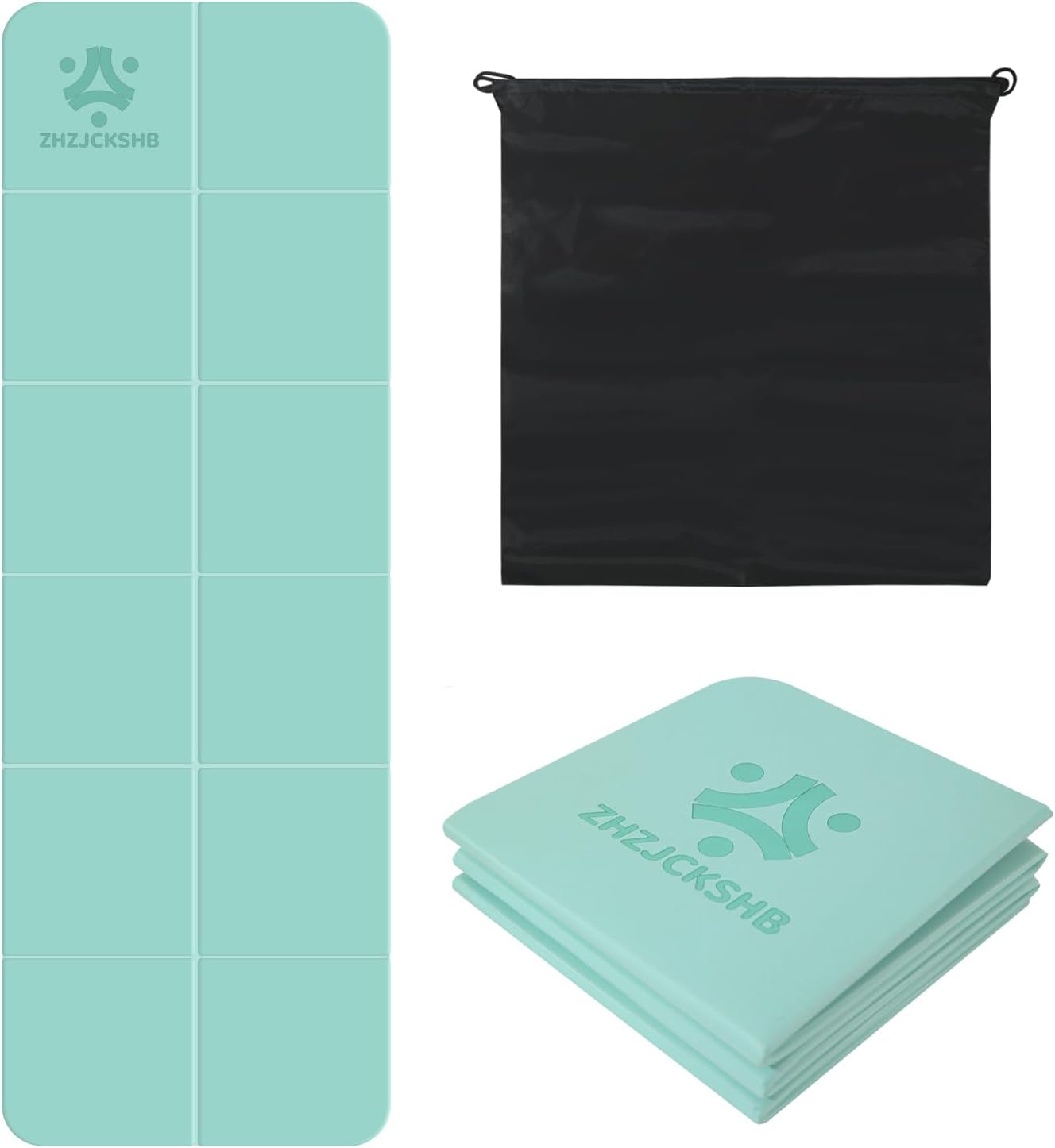 Portable Non-Slip Foldable Yoga Mat - 6mm/8mm Thick for Travel & Home Fitness