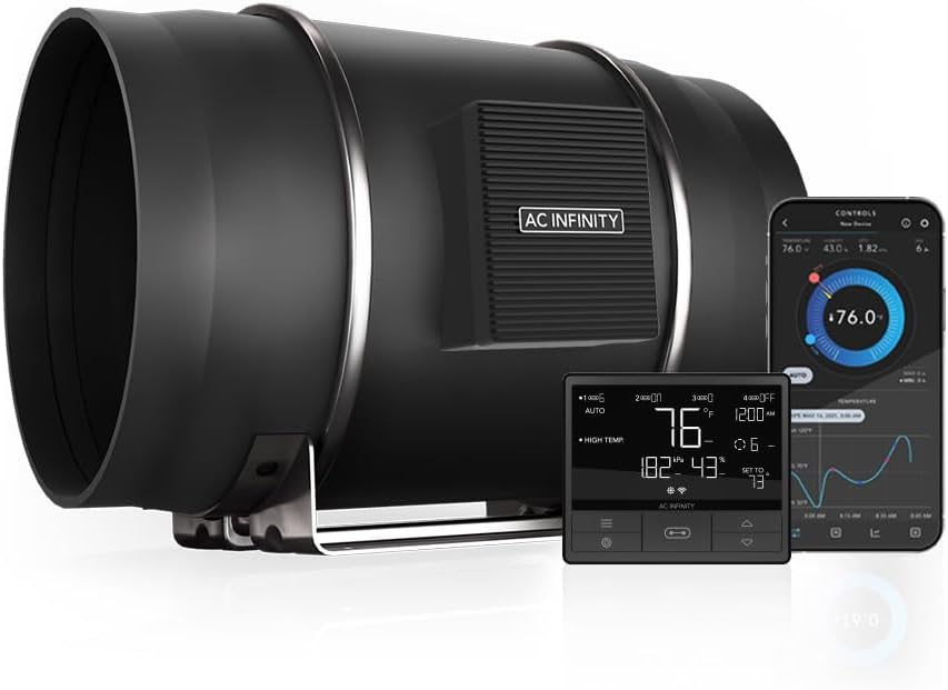 AC Infinity CLOUDLINE PRO T12 - Whisper-Quiet Smart Vent Fan