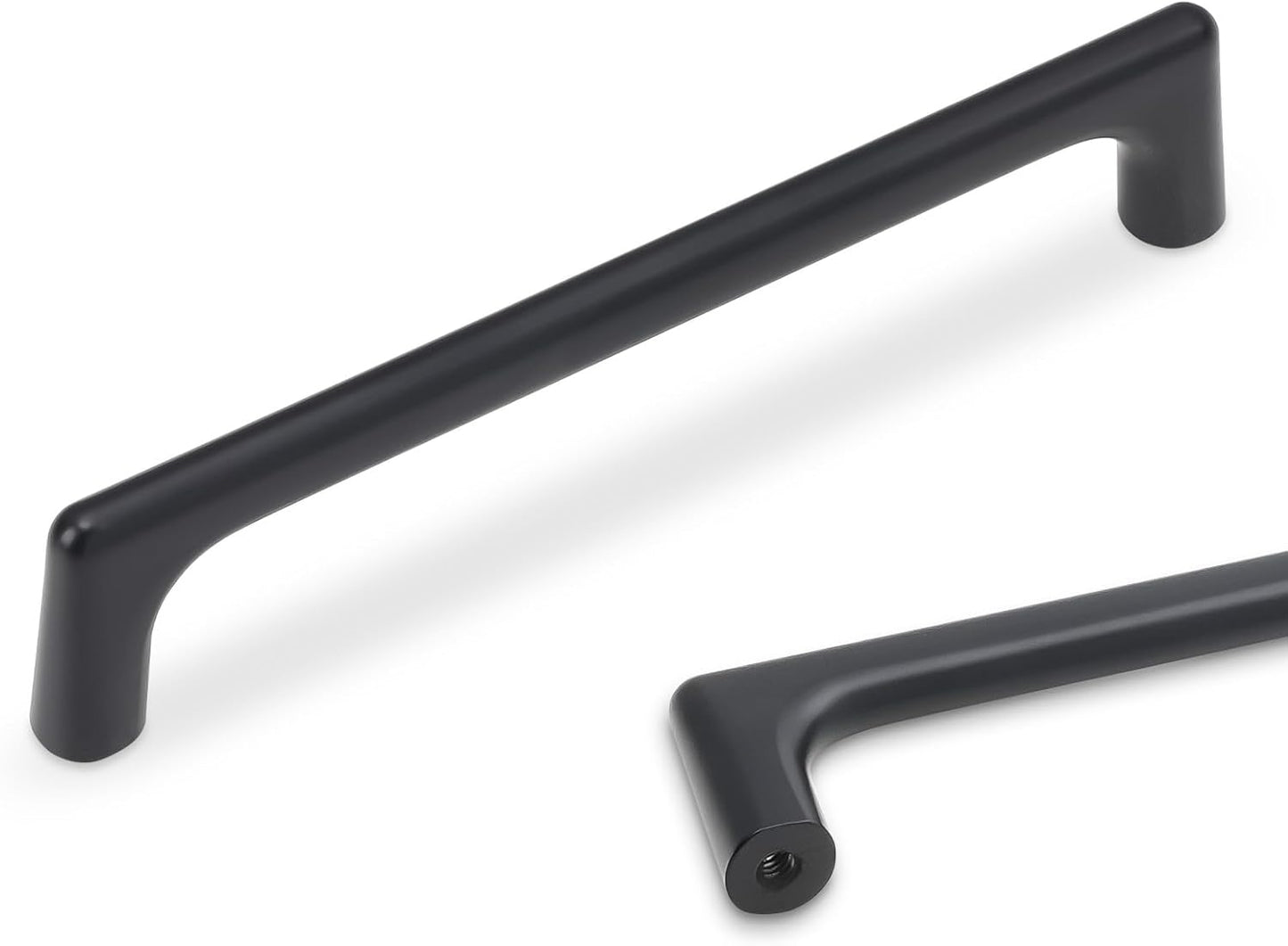 10 Pack 5 Inch Matte Black Kitchen Cabinet Handles for Modern Homes