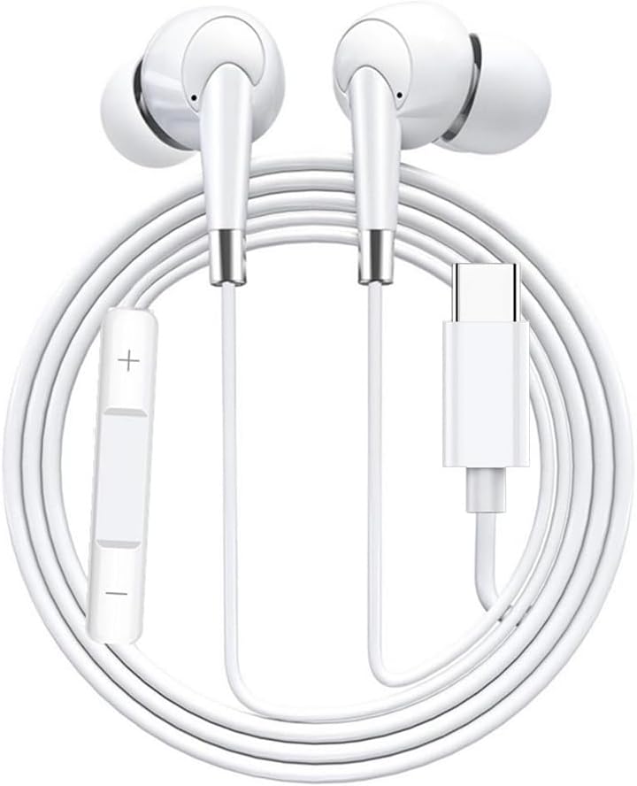 Type C Earphones: Noise-Canceling & Compatible