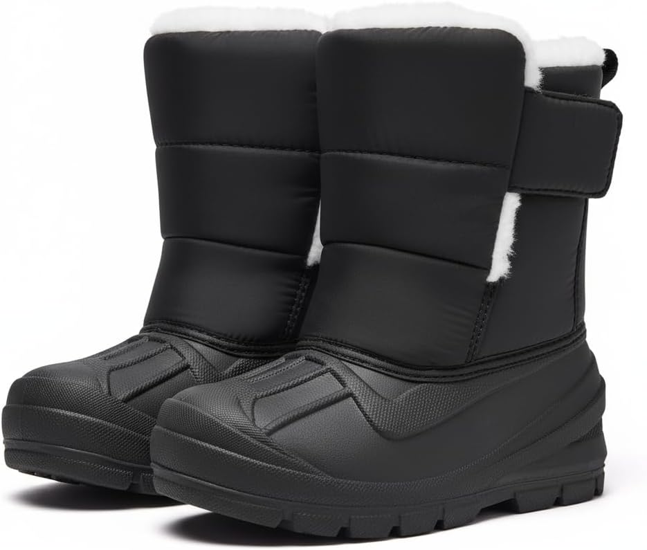 MORENDL Toddler Winter Snow Boots for Boys and Girls Hiking