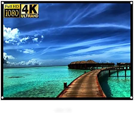 Portable 72 HD Projector Screen - Anti Crease, Double Sided Projection
