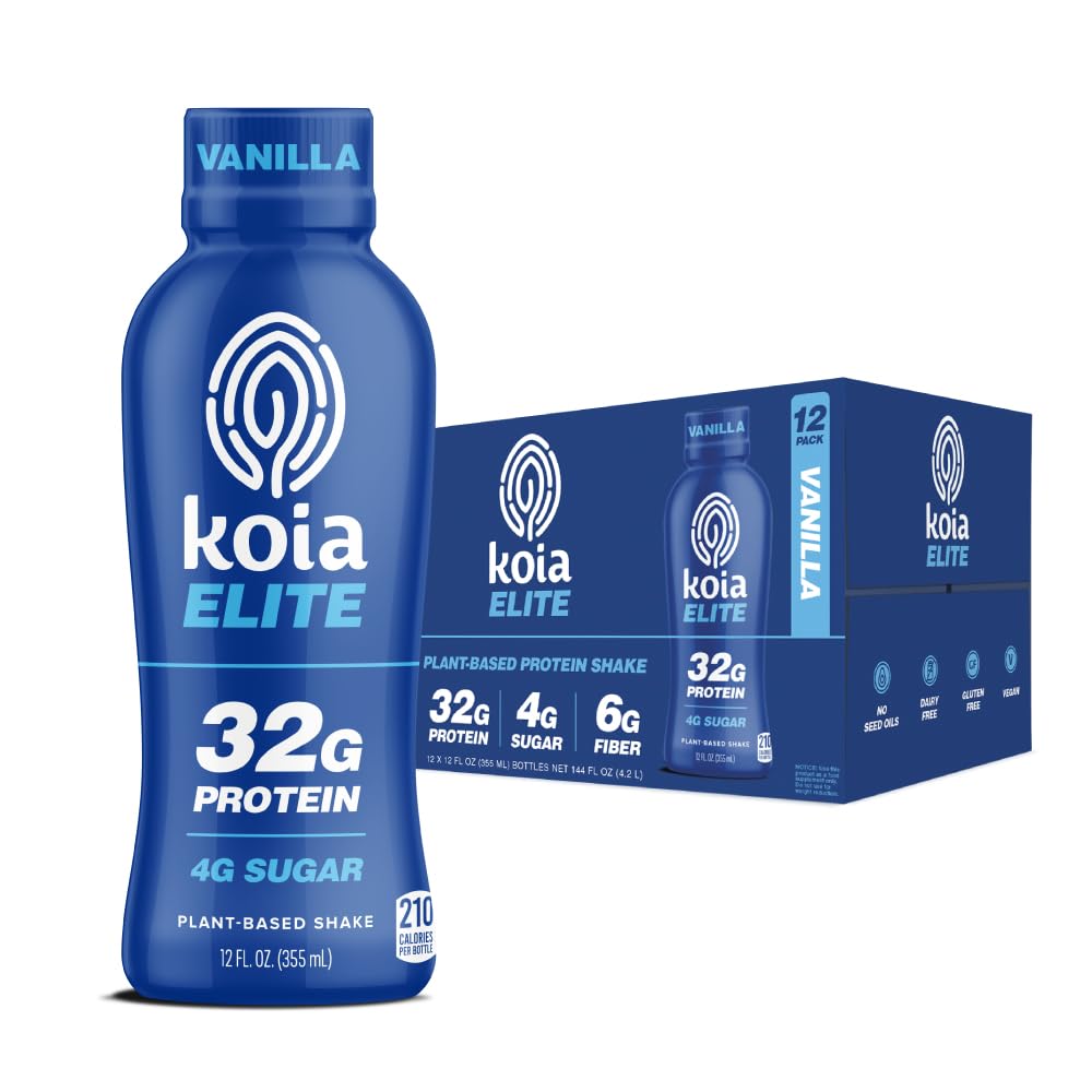 Koia Elite Plant Based Protein Shake: Delicious Vanilla Fuel