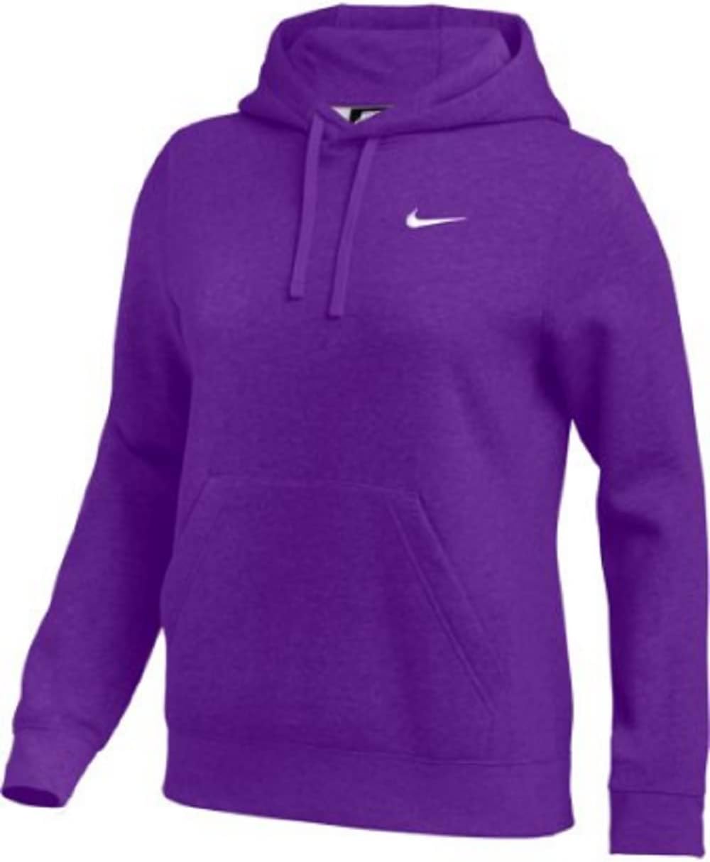 Nike Women's Purple Fleece Hoodie - Comfort & Style in Large
