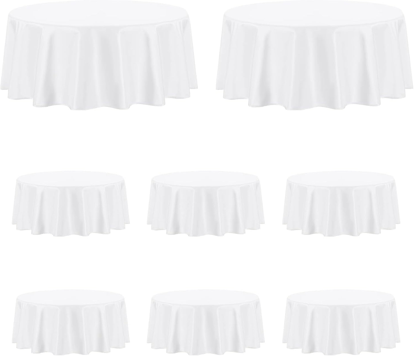 PureFit 120 Inch Round Table Cloths for Elegant Events and More