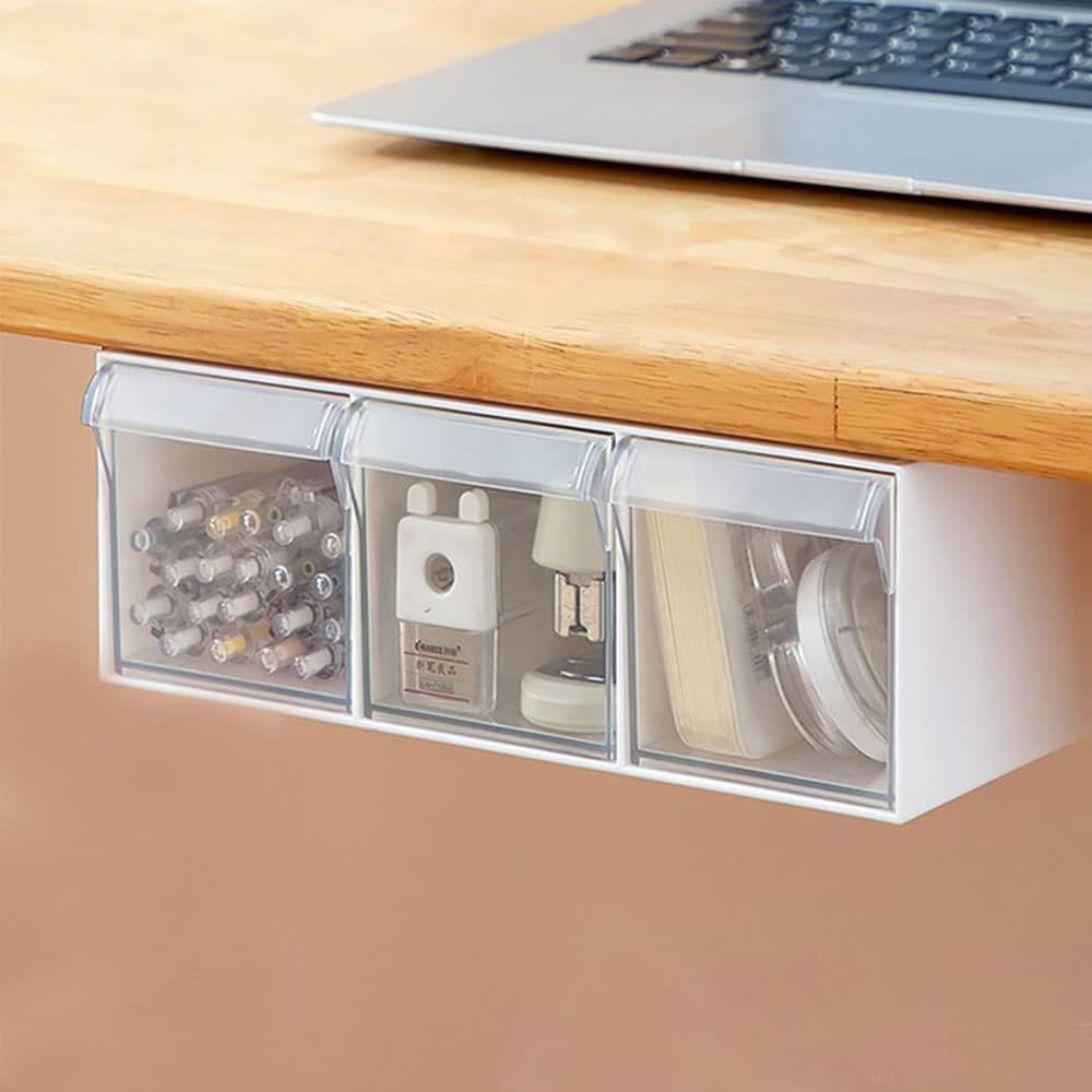 YOSKAEDI Under Desk 3-Drawer Storage Solution